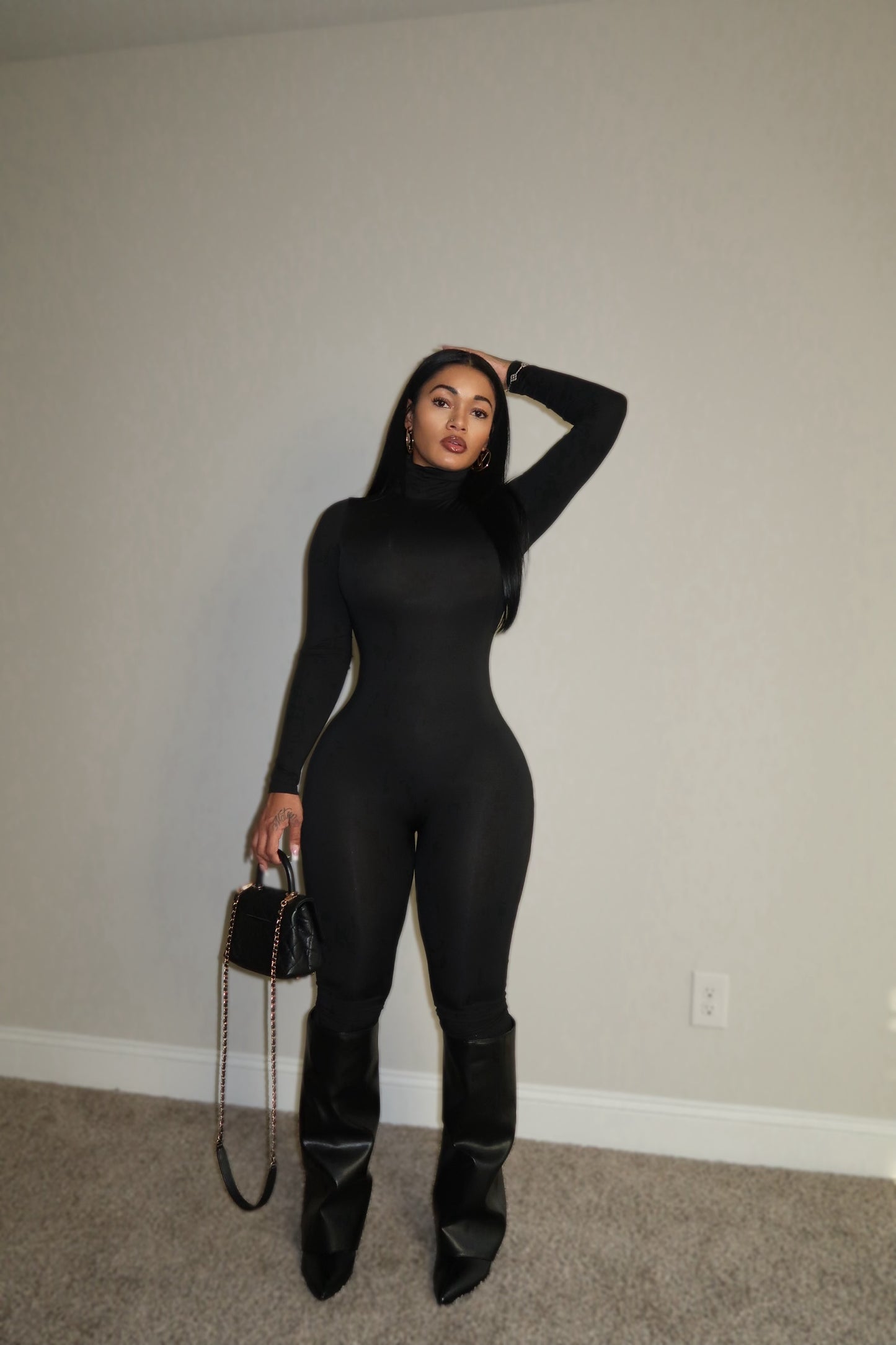 It’s Giving Body Jumpsuit (Black)